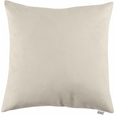 EMI Vankúš krémový semiš 40x40
