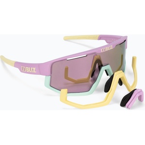 Bliz Слънчеви очила Bliz Fusion matt pastel purple yellow logo/brown pink multi Слънчеви очила