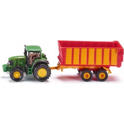 Siku Blister John Deere 7530 s prívesom na siláž 1:87