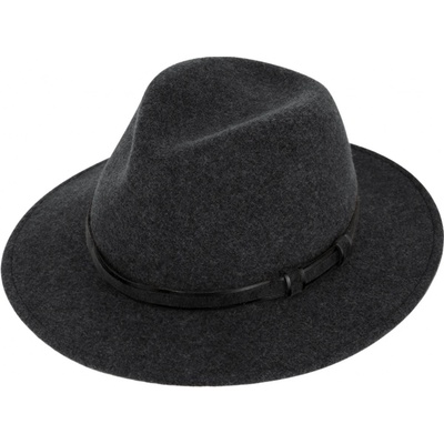 Fiebig Headwear since 1903 Cestovní 150 gr klobouk vlněný Traveller voděodolný a nemačkavý a šedá