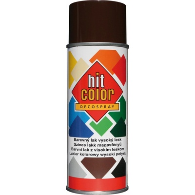 hitcolor Barva lesklá 400 ml čokoládová