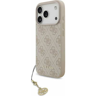 GUESS 4G Charm MagSafe Заден Калъф за iPhone 17 Pro Tone on Tone Розов Guess | Rozov | МЪЖЕ | UNI