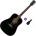Fender CD-60S WN Basic SET Black Акустична китара