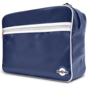 Lambretta Чанта за през рамо Lambretta Men's Retro Flight Bag - Navy/White
