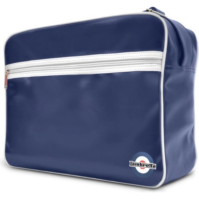 Lambretta Чанта за през рамо Lambretta Men's Retro Flight Bag - Navy/White