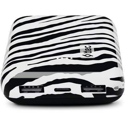 Ttec Външна батерия ttec ArtPower 10.000mAh Powerbank, Type-C - Зебра (8694470828947)