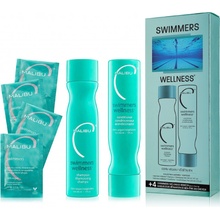Malibu Swimmers Wellness Collection šampon 266 ml + kondicionér 266 ml + wellness sáčky 4 kusy dárková sada