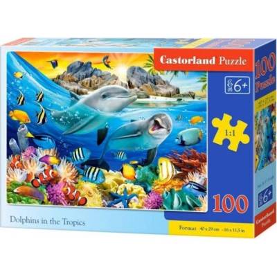 Castorland Dolphins in the Tropics Пъзел 100 броя Животни (451442)