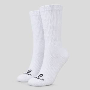 GymBeam Функционални чорапи Crew White XL