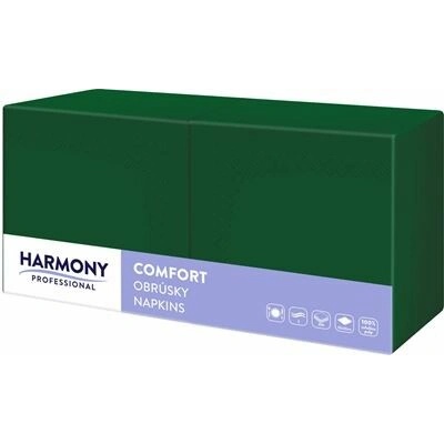 HARMONY Obrúsky 2V green/zelené 33x33 cm 250 ks