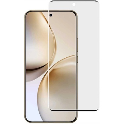 Удароустойчив стъклен протектор за екран марка IMAK за Realme 14 Pro+ 5G - черна рамка от горе и отдолу на екрана
