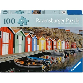 Ravensburger Пъзел Ravensburger от 100 XL части - Цветни къщи (12001730)