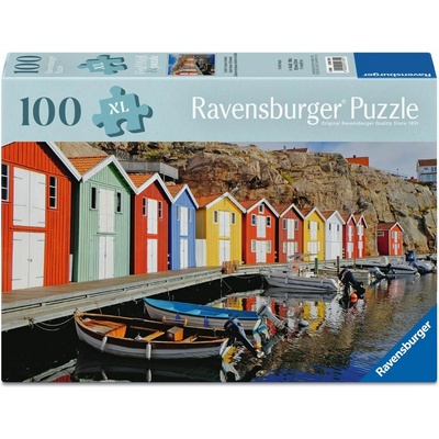 Ravensburger Пъзел Ravensburger от 100 XL части - Цветни къщи (12001730)