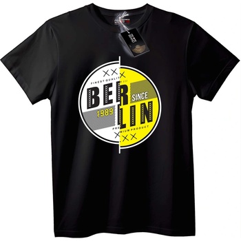 NOONEBRAND Тениска Berlin 1989 премиум - XL, White