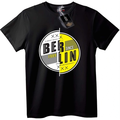 NOONEBRAND Тениска Berlin 1989 премиум - XL, White