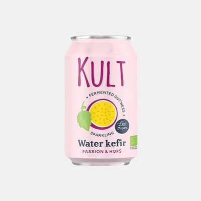 Kult Kefir Bio Vodní kefir s příchutí mučenky a chmelu 330 ml – Zboží Dáma