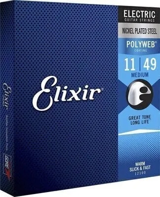 Elixir 12100 Polyweb 11-49 Струни за електрическа китара (12100)
