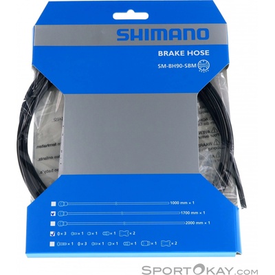 Hadička hydraulických brzd Shimano SM-BH90-SBM M9000 1700 mm