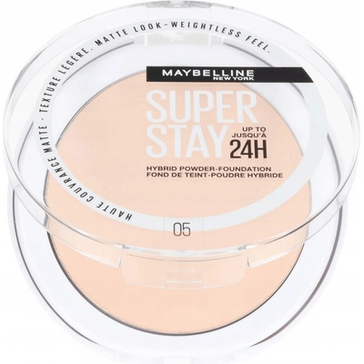 Maybelline SuperStay 24H Hybrid Powder-Foundation kompaktný púdrový make-up pre matný vzhľad 05 9 g