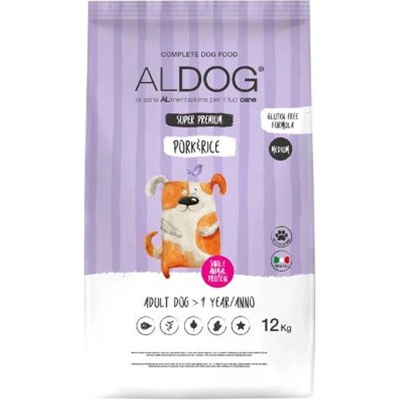 Aldog Adult Medium & Large Pork & Rice 12 kg