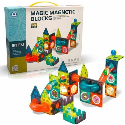 SPARKYS Kuličková dráha magnetická 66 ks