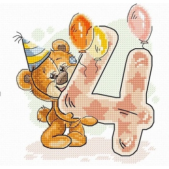 Luca-S Цифра " 4" - гоблен със схема b1232