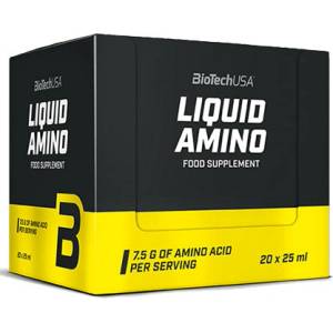 BioTechUSA Течни аминокиселини в кутия / 20 x 25 мл - Портокал / 500 г