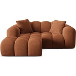 Cosmopolitan Design Теракотен шенилов ъглов диван (ляв ъгъл) Treno - Cosmopolitan Design (COS_LC_S_214_F1_TRENO3)