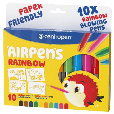 Foukací fixy Centropen 1500/10 AIRPENS Rainbow, sada 10ks