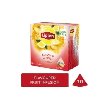 Lipton Citron&Zázvor aromatizovaný čaj se zázvorem 20 sáčků 40 g