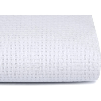 Vyšívací tkanina Kanava šíře 140 cm 46 oček, střední, bílá