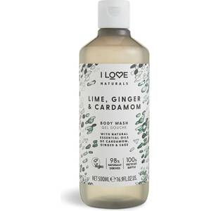 I Love Cosmetics Naturals Lime, Ginger & Cardamon душ гел за жени 500 мл