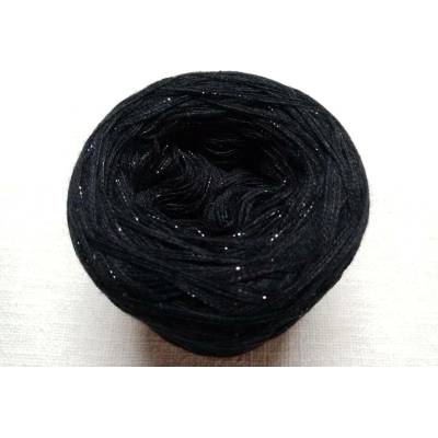 Černá mini 3-nitka 300m s lurexem