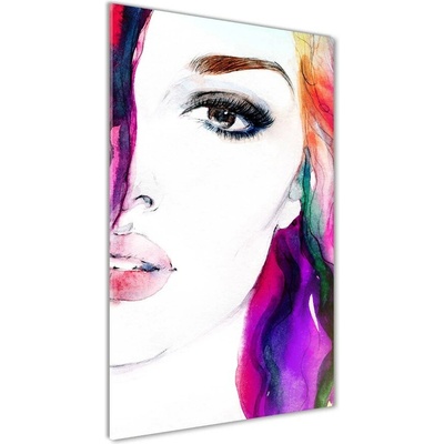 Vertikálny foto obraz sklenený Abstrakcie žena 50x100 cm