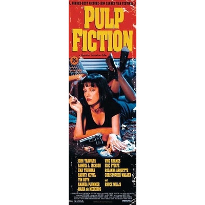 Plagát, Obraz - Pulp Fiction - Uma Thurman, 53 × 158 cm