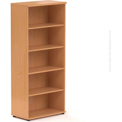 Nabytok-Dizajnovy.sk - S580 11 - Kancelársky regál Komfort, 80x38,5x183,5 cm, bez dverí, buk