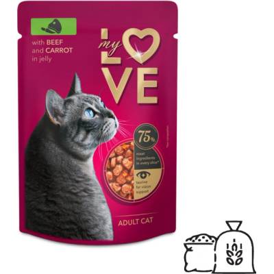 My Love s hovädzím mäsom a mrkvou v želé 85 g