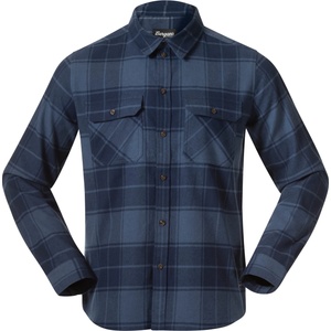 Bergans Мъжка риза с копчета Bergans Nordmarka Flannel Shirt - Granite Blue/Navy Blue Check (033-3355-0213)