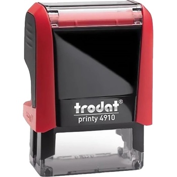 TRODAT Печат TRODAT Printy 4910 черен корпус червен тампон 4910F/P (4910F/P)