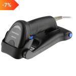 Datalogic Баркод четец Datalogic QuickScan QD2200, 1D, черен, стойка, USB комплект (QD2220-BKK1S)