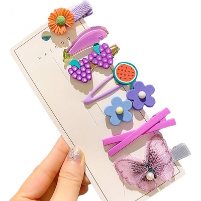 HARAHU Щипки за коса fu-19585 - Лилав kp19585 (fu-19585)