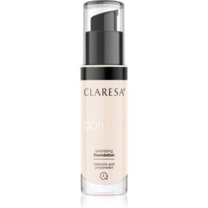 Claresa Doll Up! озаряващ фон дьо тен за естествен вид цвят 02 Light 34 гр
