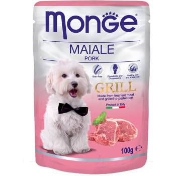 Image 1 of Monge GRILL Chunkies with Pork пауч за куче хапки на грил със свинско 100gr