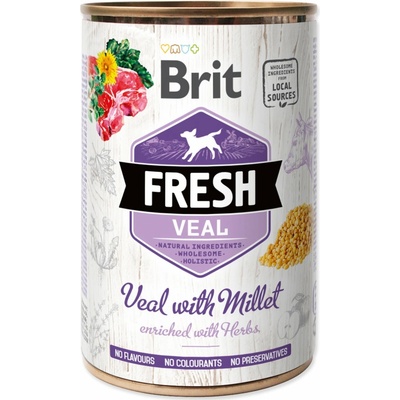 Brit Fresh Veal with Millet 400 g