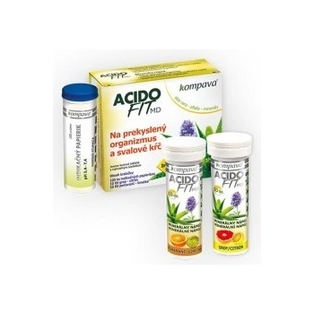 Kompava Acidofit MD Mix 2 x 10 tabliet + lakmusové papieriky 100 ks