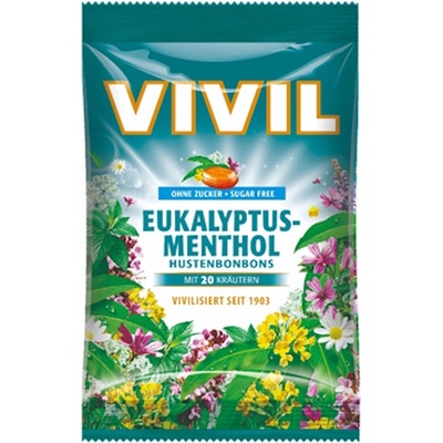 Vivil Eukalyp.-ment.+20 druhů bylin bez cukru 120 g