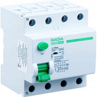 Proudový chránič Gacia PR8NM 4P 40A 300mA AC