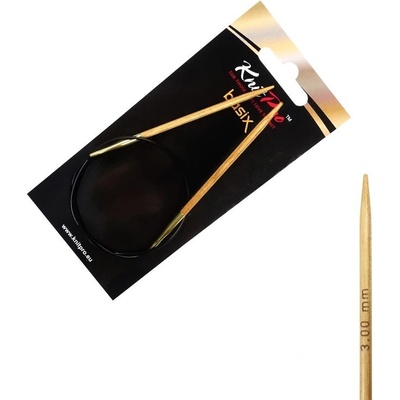 Drevené kruhové ihlice Knitpro Basix Birch 40 cm 3 mm