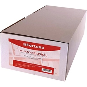 FORTUNA Спирала за подаване на документи от пластмаса FORTUNA 6mm 10-20 листа черна 100/барабан 09.0052001 (09.0052001)