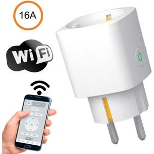 Attractive Умен преходник за контакт с WiFi връзка и мониторинг на електроенергията, 16A (111450)